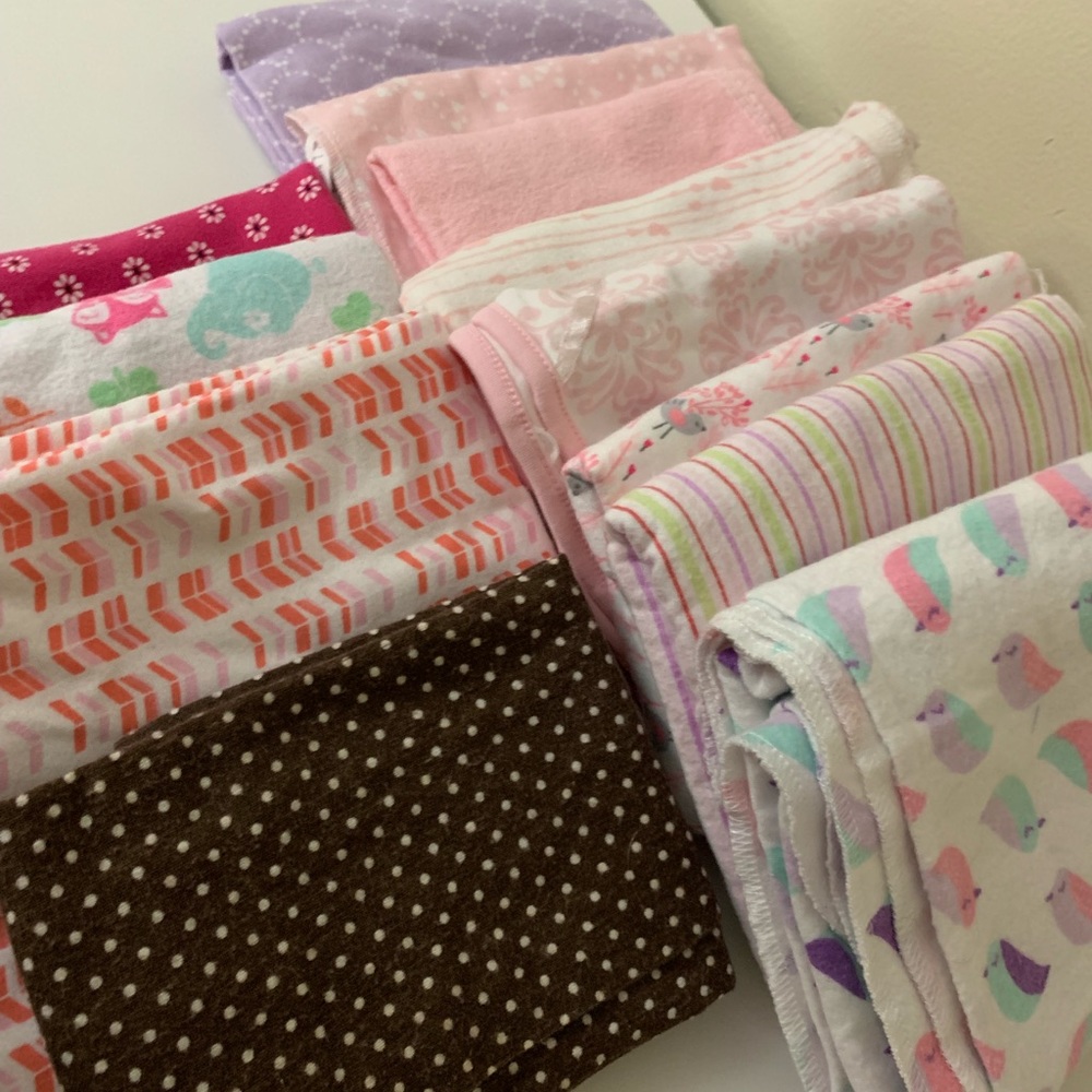 Receiving Blanket/Burp Cloth Lot